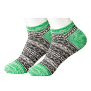 Borders Green Ankle Socks
