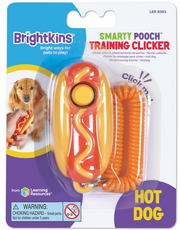 Brightkins Smarty Pooch Training Clicker- HOT DOG