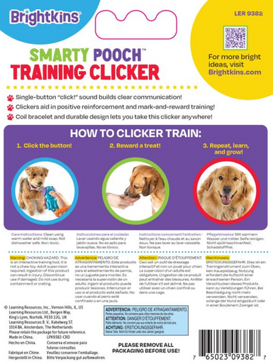 Brightkins Smarty Pooch Training Clicker- PUPPY