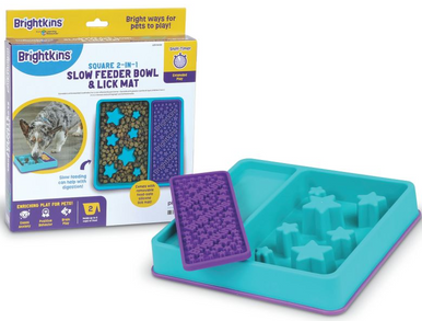 Brightkins Square Slow Feeder / Lick Mat