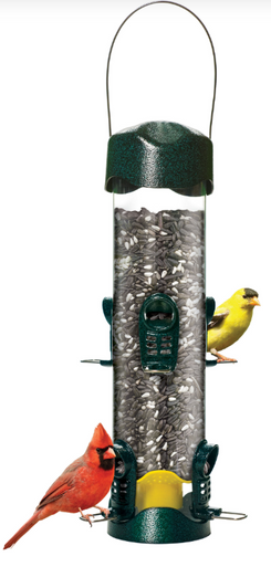 Brome Tube Solution Wild Bird Feeder w/6 Seed Ports