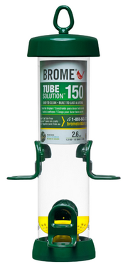 Brome Tube Solution Wild Bird Feeder w/4 Seed Ports