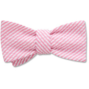 Pink Seersucker - bow ties