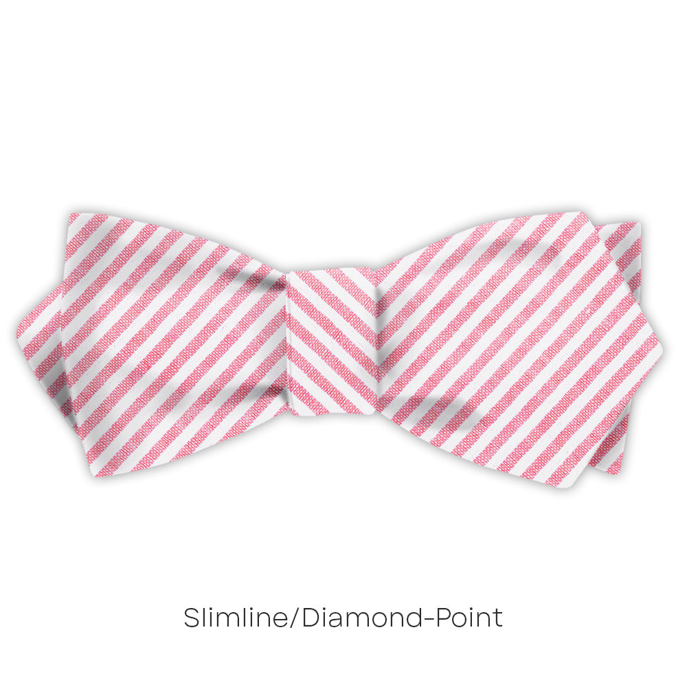 Pink Seersucker - bow ties