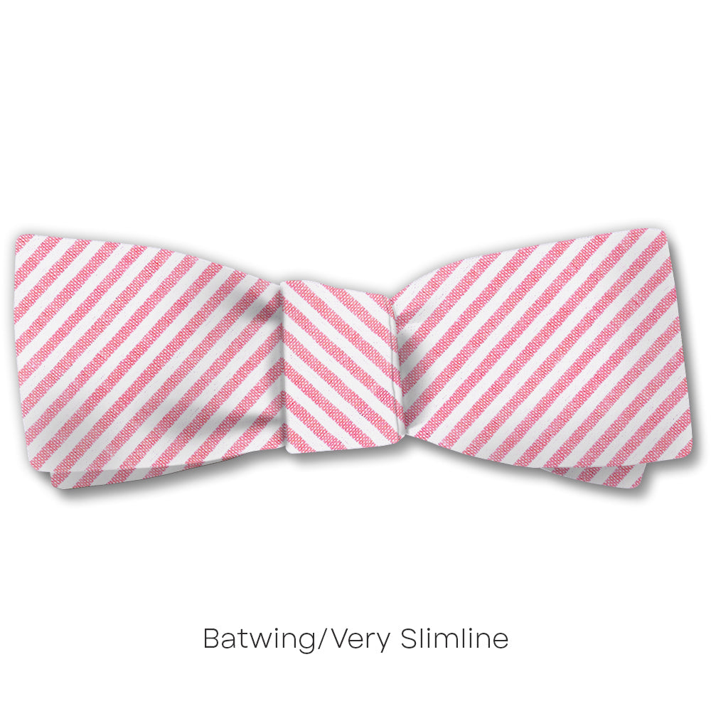 Pink Seersucker - bow ties