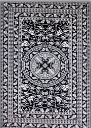 Tapestry Single Size Black & White Design Fish by Homeportonline