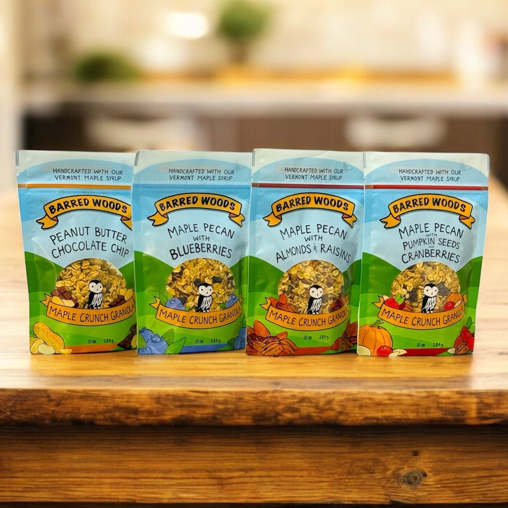 10 oz Maple Crunch Granola - Peanut Butter Chocolate Chip by Barred Woods Maple