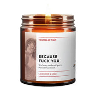 Because Fuck You Candle