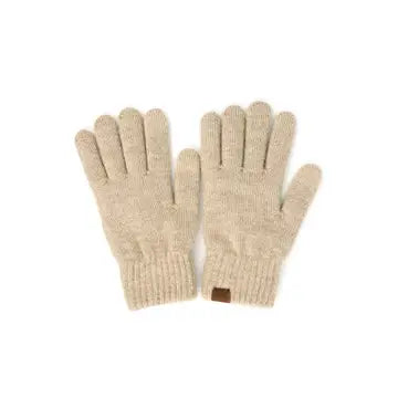 C.C. Heather Plain Knit Gloves