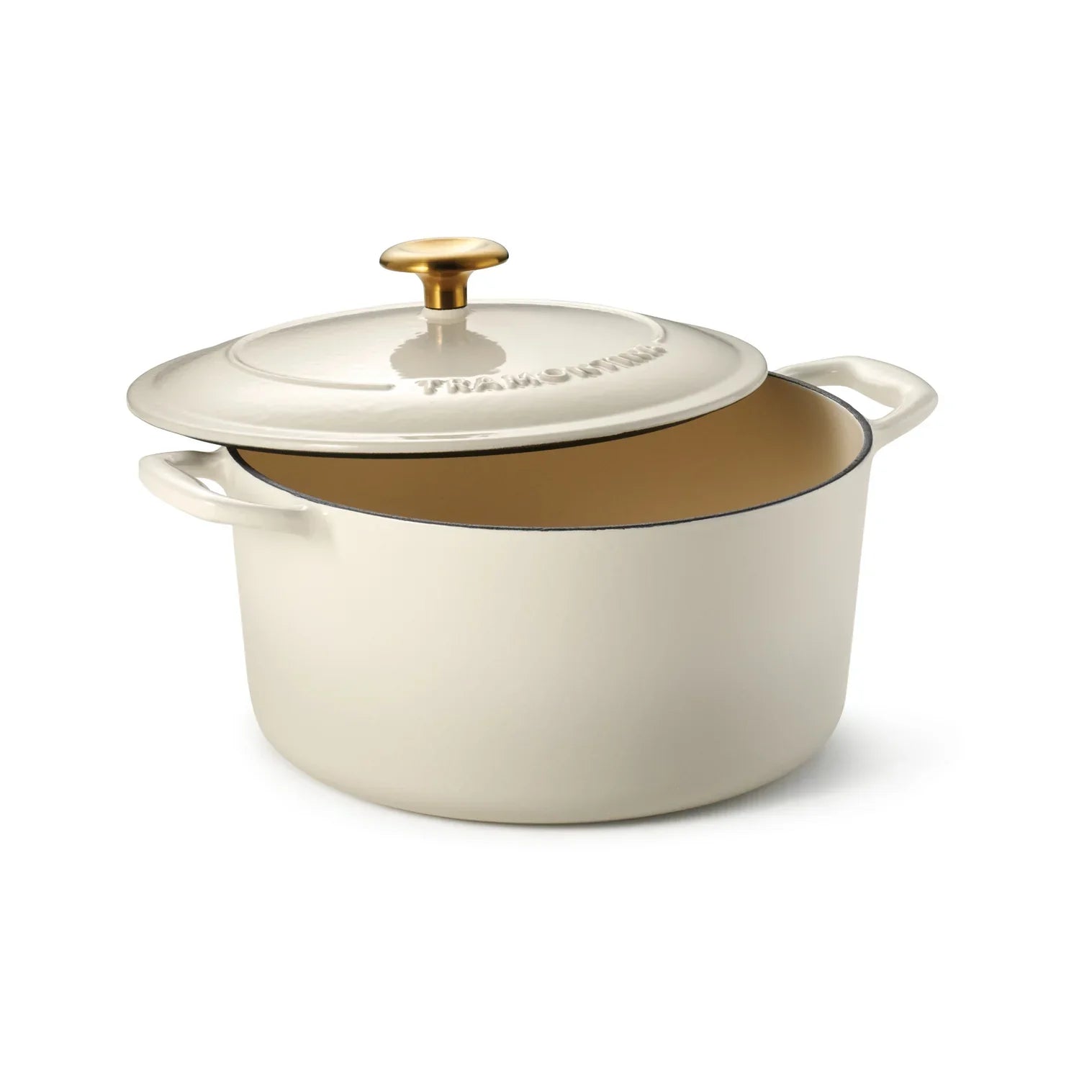 5.5 Qt. Enameled Cast Iron Dutch Oven-Latte by Kiss the Cook