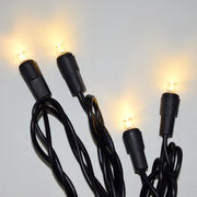 String Lights Cord 10 Mini LED Bulbs Black Wire by Homeportonline