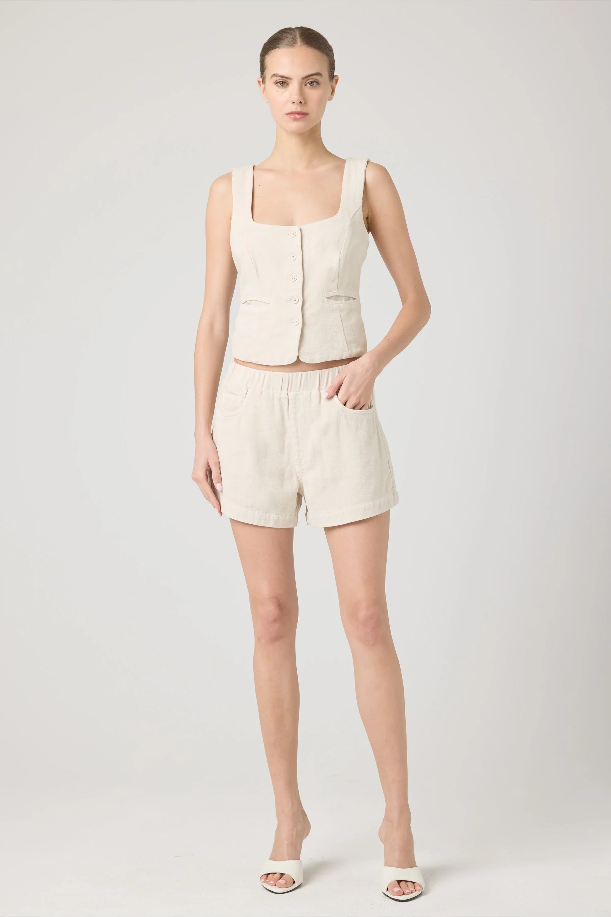 Blank NYC Oyster Bar Vest by Dear Lucy