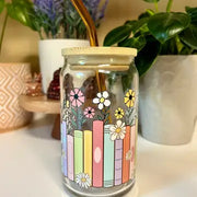 Book Lover Glass Cup