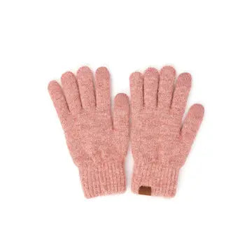 C.C. Heather Plain Knit Gloves