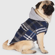 Canada Pooch The Shacket Blue Plaid 16