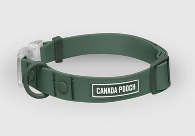 Canada Pooch Waterproof Collar Medium Forest Green