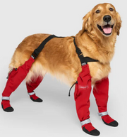 Canada Pooch Suspender Boots Long 2 Red