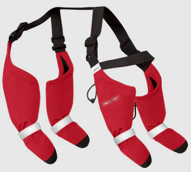 Canada Pooch Suspender Boots Short 4 Red