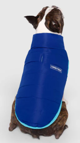 Canada Pooch Reversible Puffer Vest 18 Blue/Teal