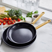Reserve Black 10in & 12in Open Frypan Set by Homeportonline