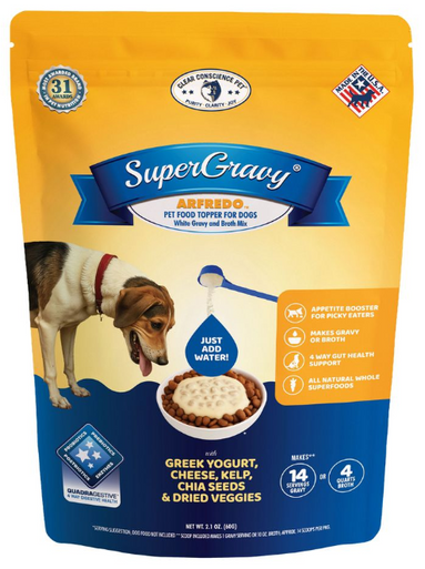 Clear Conscience Pet SuperGravy Arfredo with Greek Yogurt  2.1oz 14 Scoops