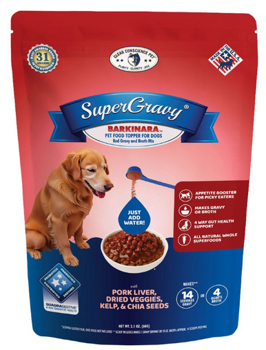 Clear Conscience Pet SuperGravy Barkinara with Pork Liver  2.1oz 14 Scoops