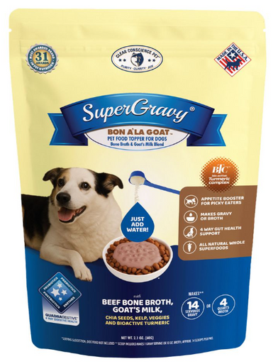 Clear Conscience Pet SuperGravy Bon A' La Goat with Beef Broth 2.1oz 14 Scoops