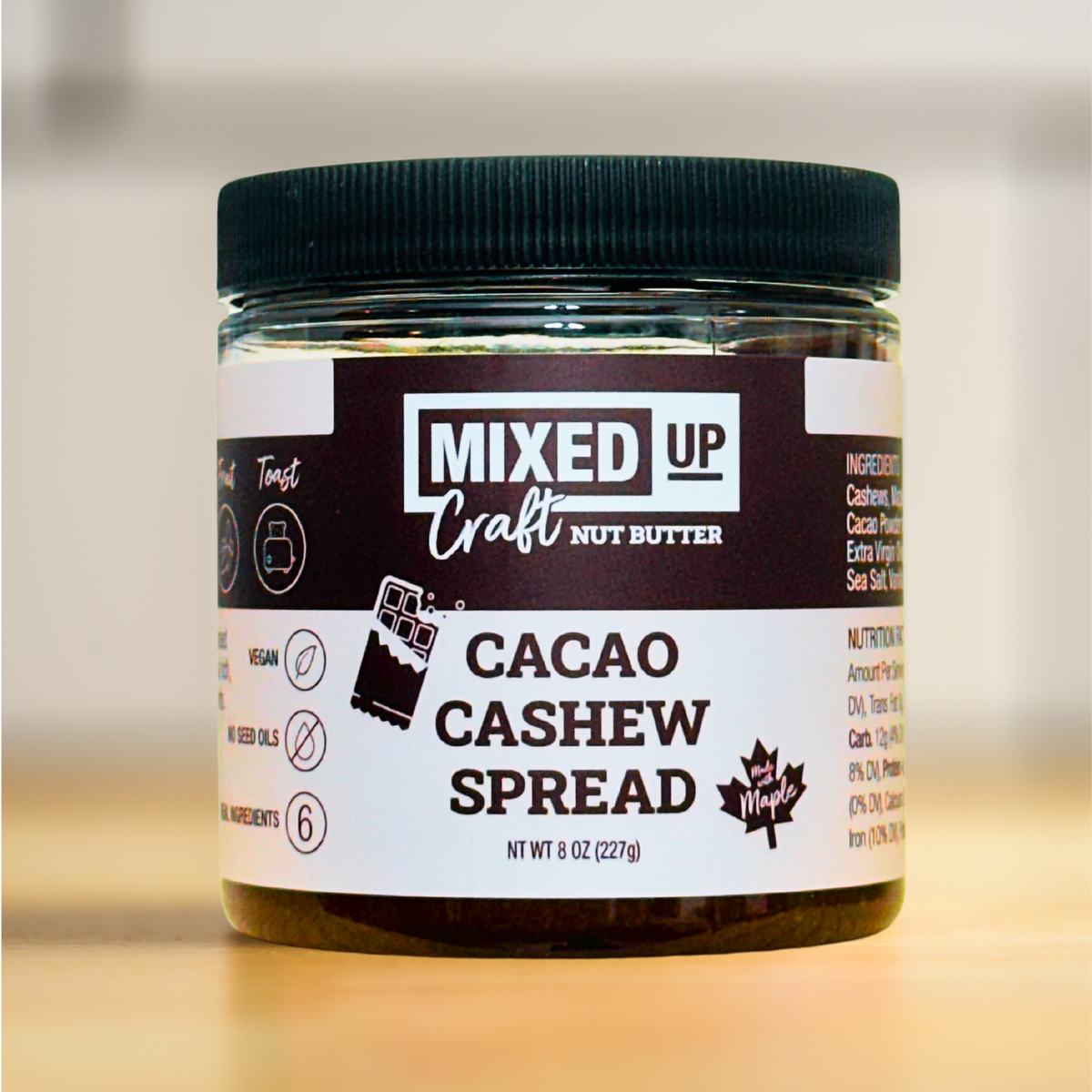 Cacao Cashew Spread - 8 oz by Mixed Up Foods