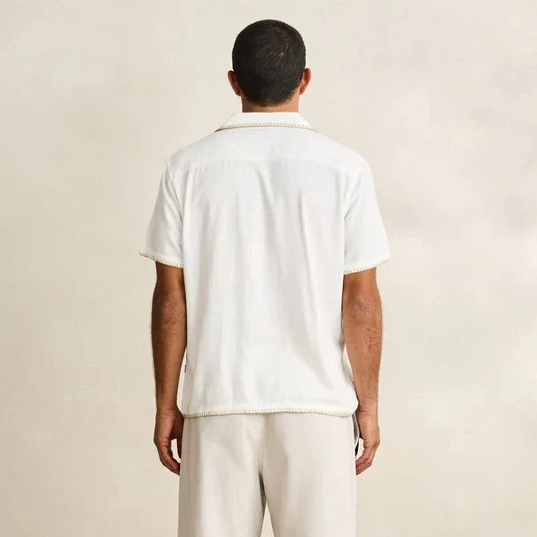 Rhythm Linen Whip Stitch Short Sleeve Shirt