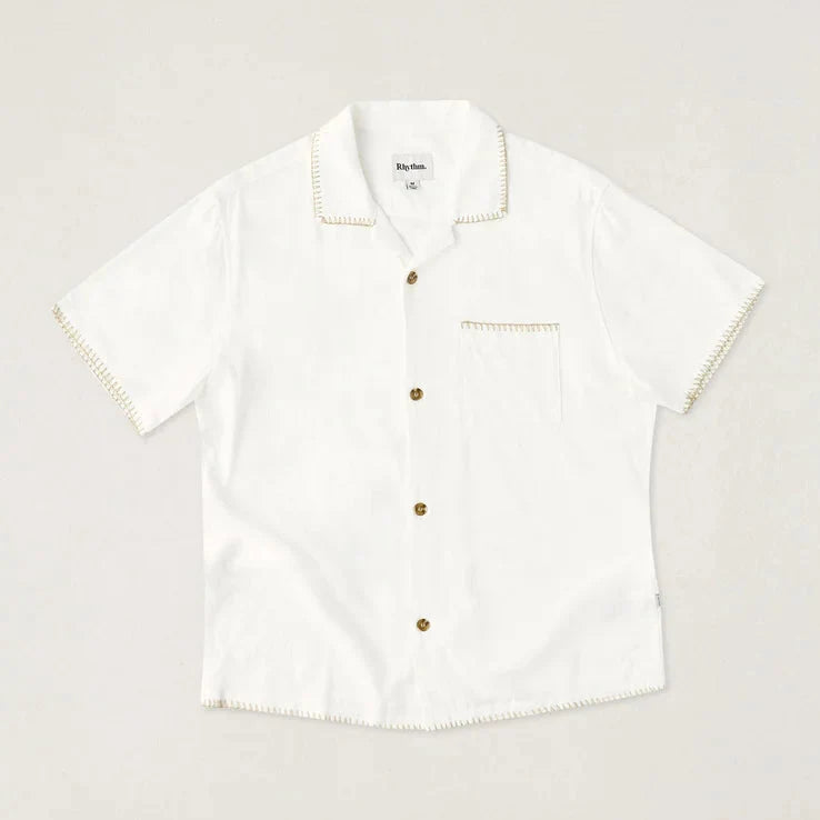 Rhythm Linen Whip Stitch Short Sleeve Shirt