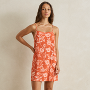 Rhythm Rosalie Floral Lace Up Mini Dress