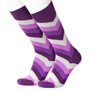 Chevron Purple Men's Socks