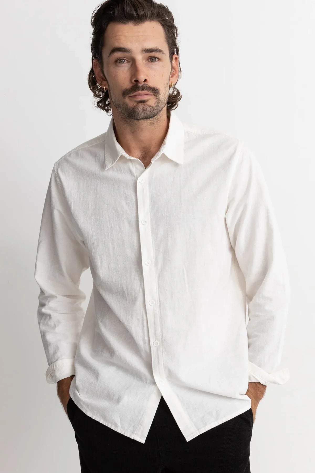 Rhythm Classic Linen Long Sleeve Shirt by Harbour Thread
