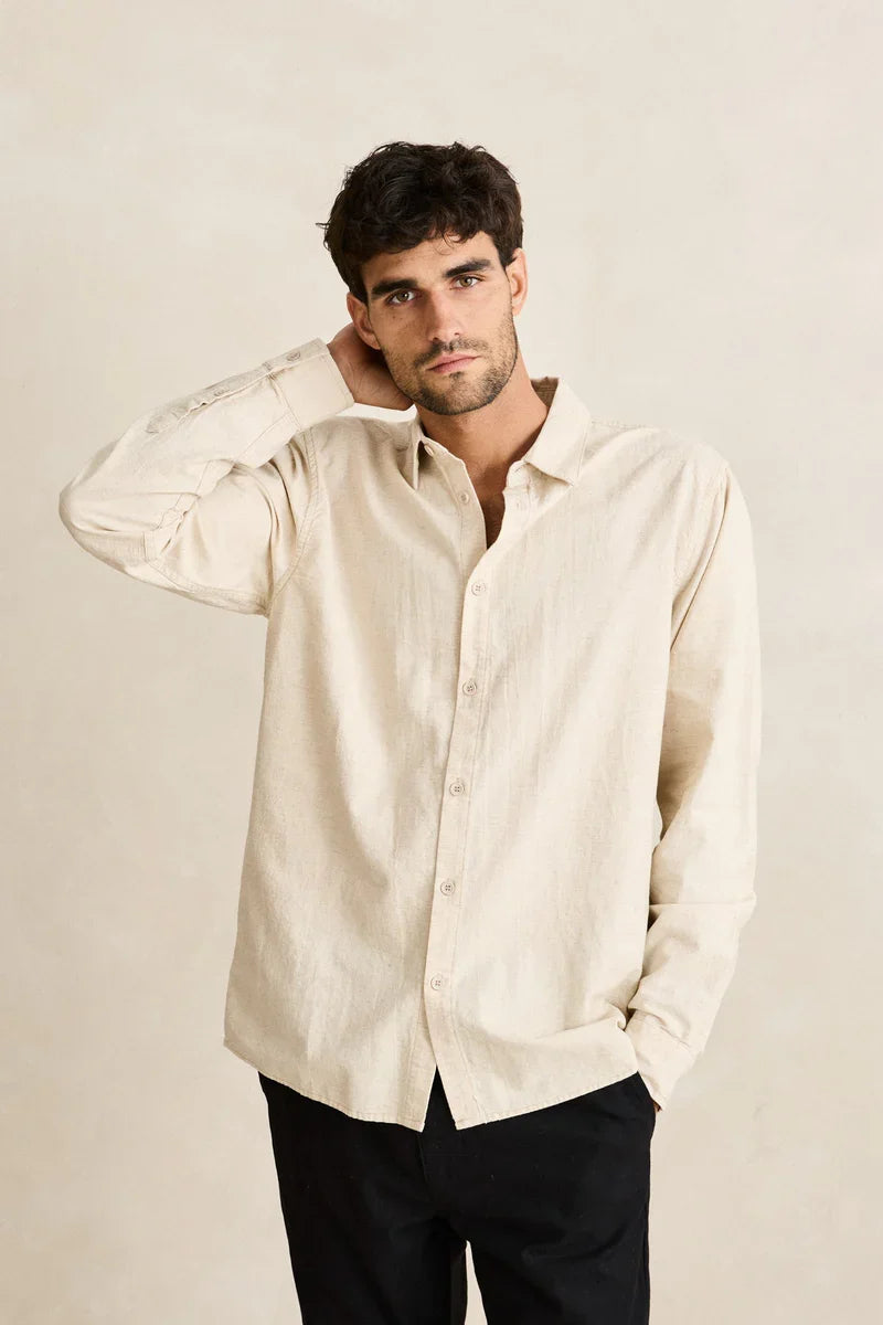 Rhythm Classic Linen Long Sleeve Shirt