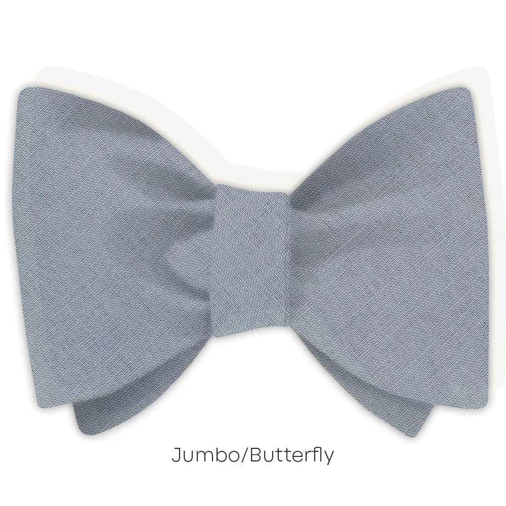 Solid Linen Grey - bow ties