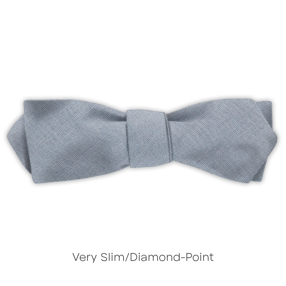 Solid Linen Grey - bow ties