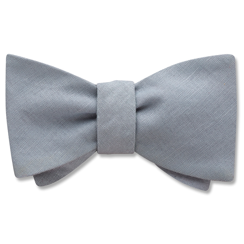 Solid Linen Grey - bow ties