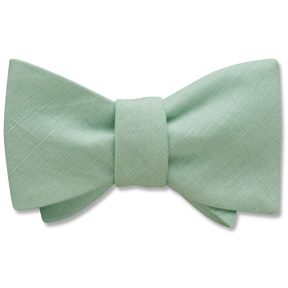 Solid Linen Moss - bow ties
