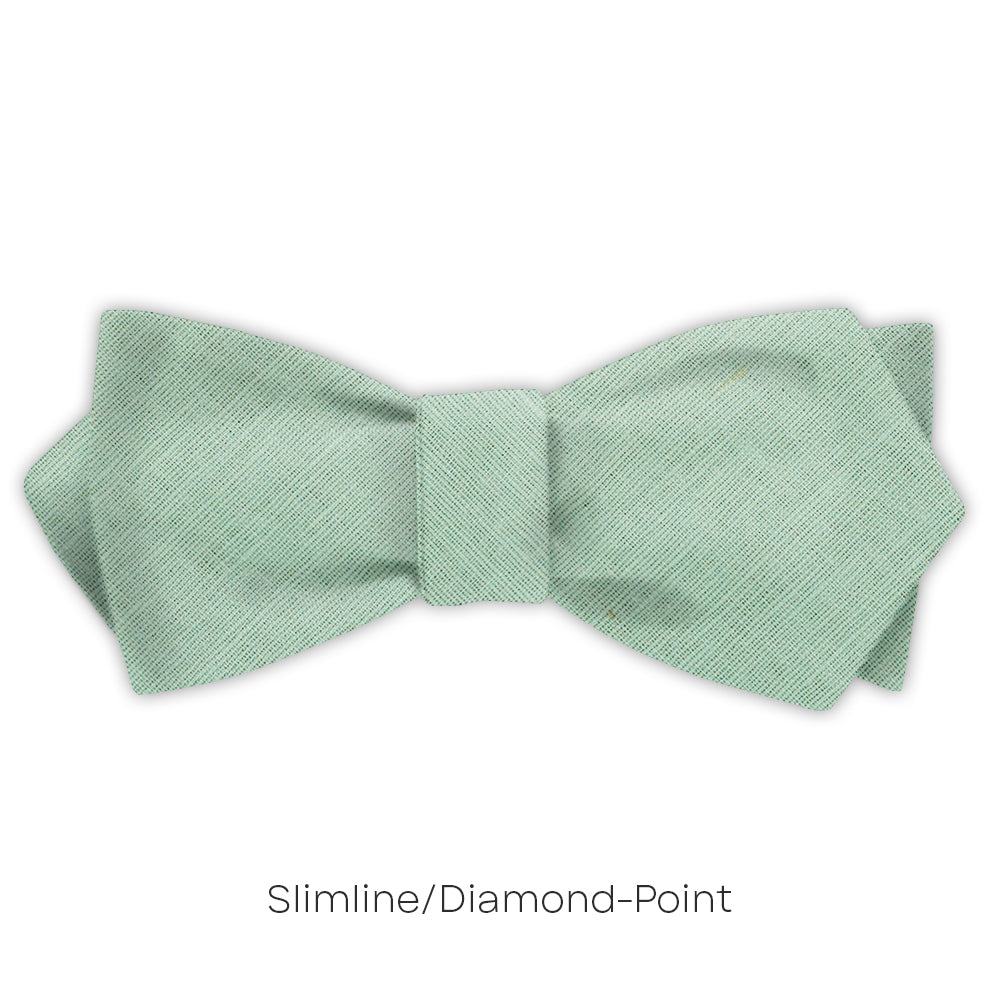 Solid Linen Moss - bow ties