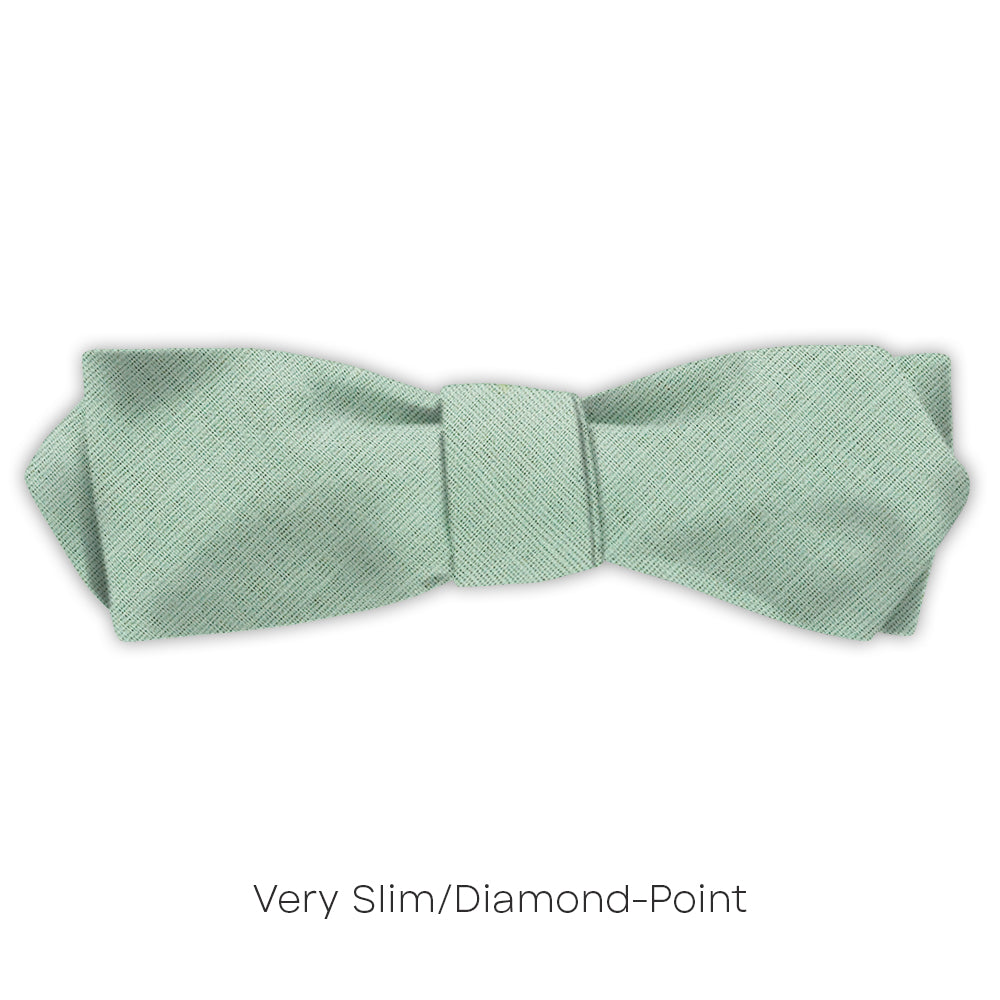 Solid Linen Moss - bow ties