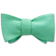 Solid Linen Mint - bow ties