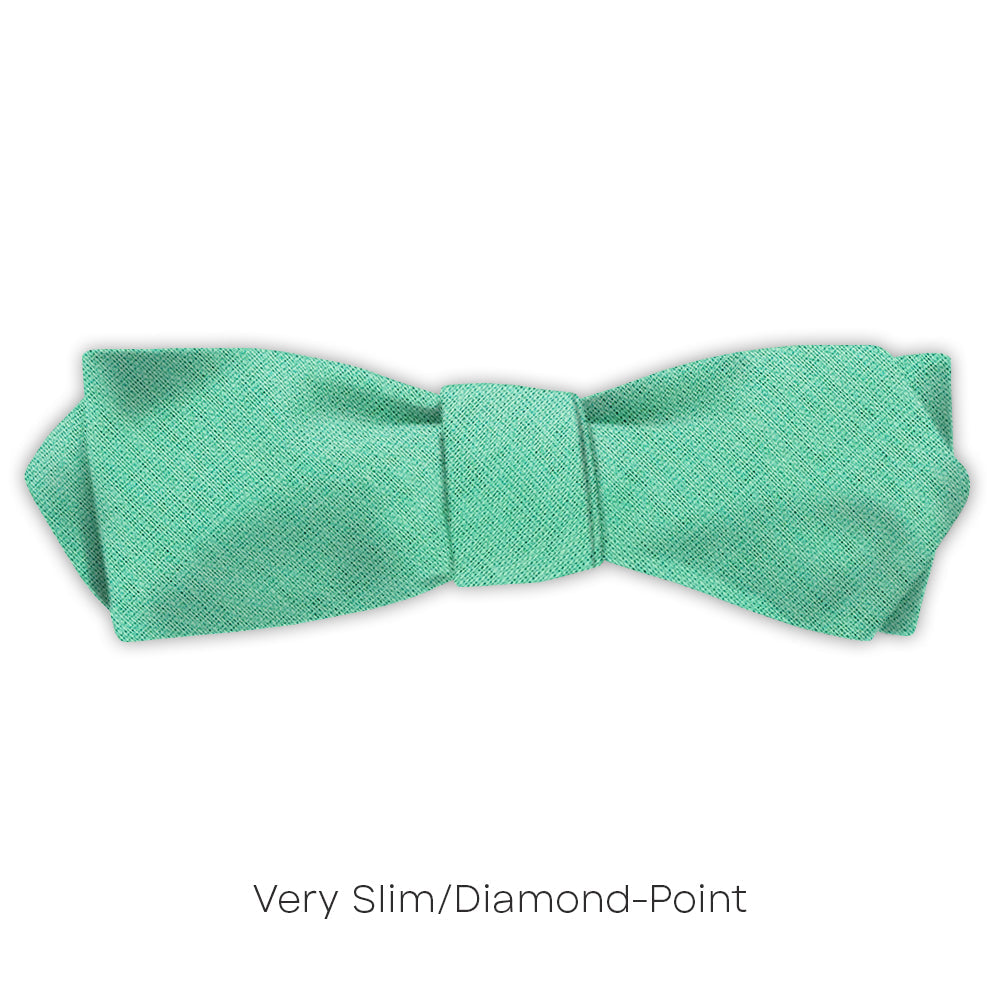 Solid Linen Mint - bow ties