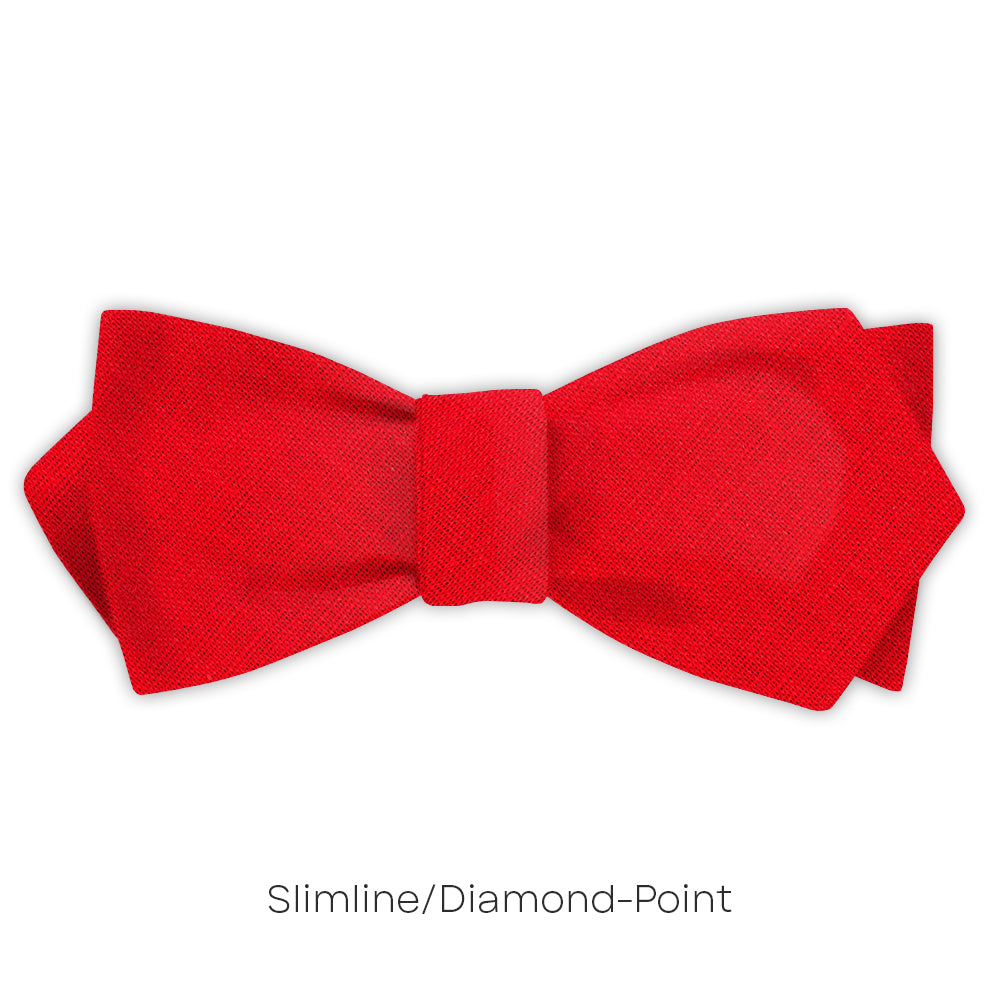 Solid Linen - Poppy Red - bow ties