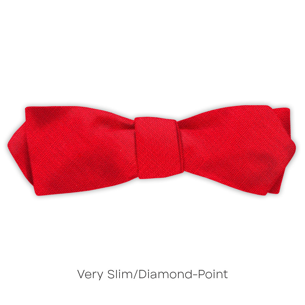 Solid Linen - Poppy Red - bow ties