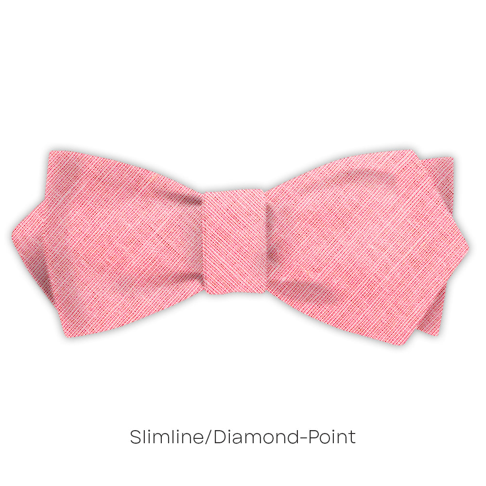 Solid Linen Rosa - bow ties