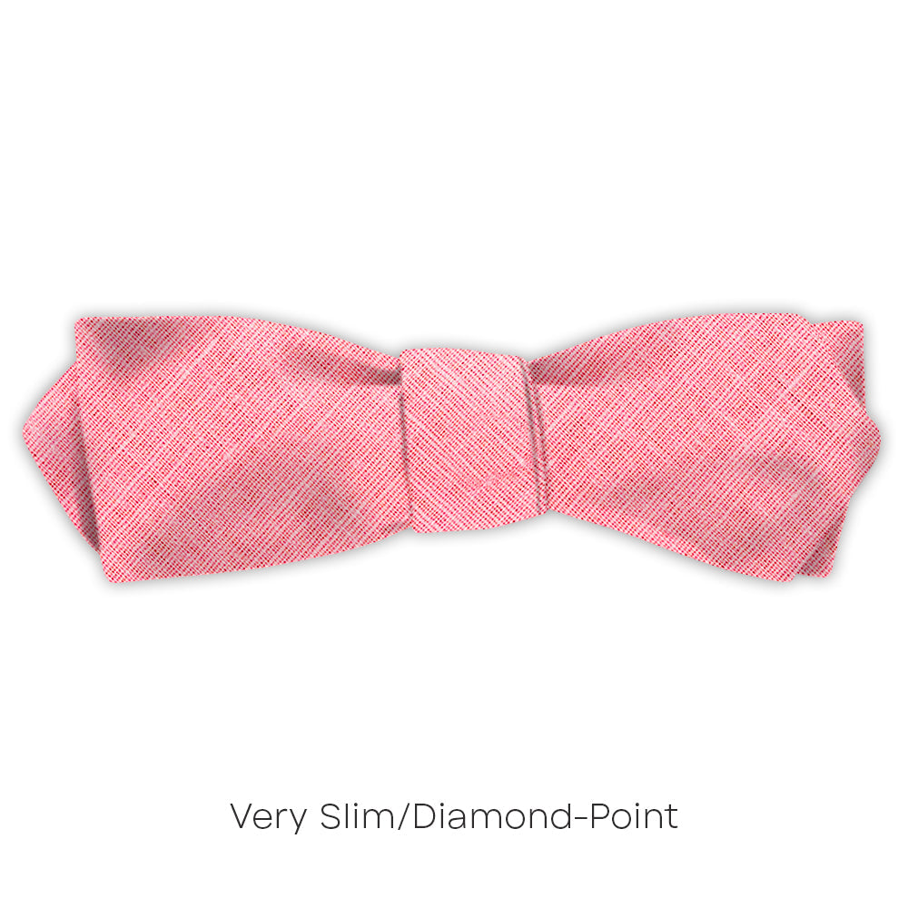 Solid Linen Rosa - bow ties