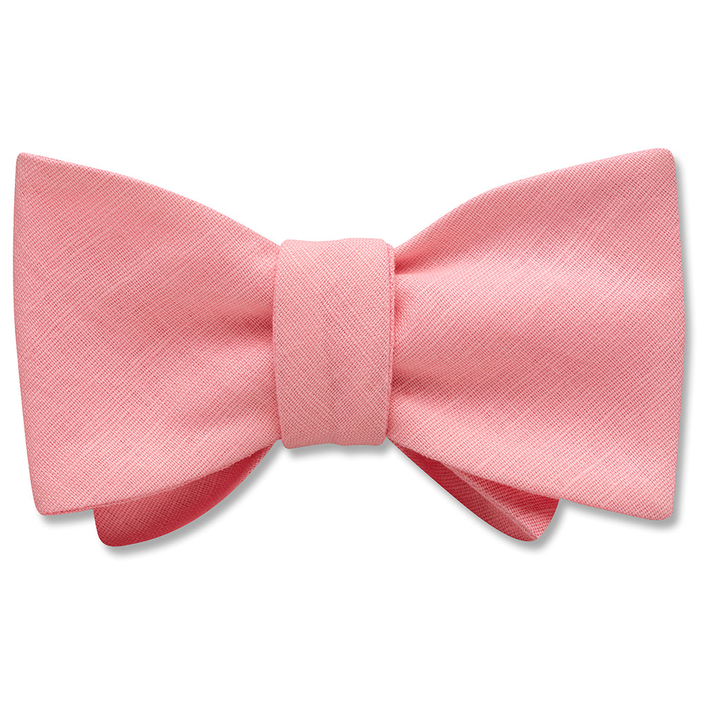 Solid Linen Rosa - bow ties
