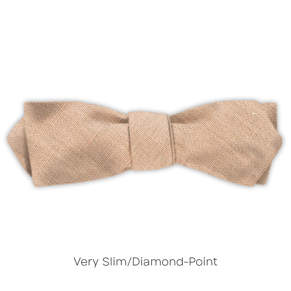 Solid Linen Sand - bow ties