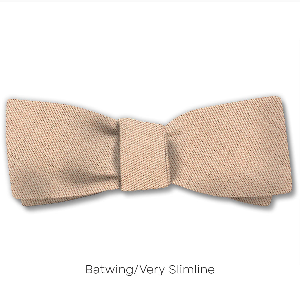 Solid Linen Sand - bow ties