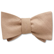 Solid Linen Sand - bow ties